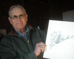 Eldred sketched many prairie flora and fauna. Photo taken 2020. Photo by Tim Eisele.