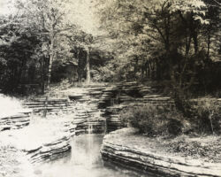 Columbus Park Waterfall. Chicago, IL. Photo courtesy of Chicago Parks District Special Collection.