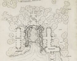 Jensen's sketch for Columbus Park in Chicago, IL. Photo courtesy of Chicago Parks District Special Collection.