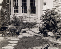 Jensen at the quarry garden. The Clearing, Door County, WI. Photo Courtesy of The Clearing.