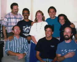 Temple and some of his 75 graduate students.