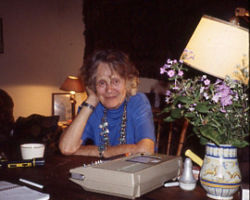 Fran Hamerstrom at home. 1996.