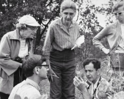 Group of Madison, WI teachers taking a nature tour through the Madison School Forest led by James Hall Zimmerman. 1963. Photo by Dean Tvedt. Courtesy of UW-Madison Libraries.