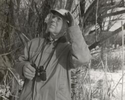 UW alumnus and researcher Arlie William Schorger, who received his Ph.D. in Ecology in 1916, and went on to work for Forest Products Laboratory in Madison, Wisconsin. Schorger published a periodical called The Passenger Pigeon. Photo courtesy of UW-Madison libraries.