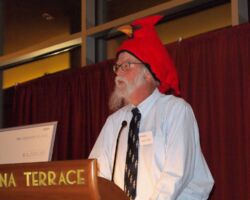 Noel Cutright speaking about his favorite topic.