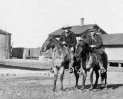 Griffith and head ranger Weaver in Minocqua, WI. Photo from E. M. Griffith and the Early Story of Wisconsin Forestry (1903-1915) publication, WDNR.