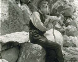 John Muir at Yosemite, CA. 1908. Photo courtesy of Wisconsin State Historical Society.