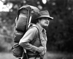 Johnson was always an avid outdoorsman, writing of his experiences. Circa 1960s. Photo courtesy of Douglas Johnson.