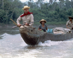 Johnson traveled to Equador to explore the Amazon in 1978. Photo by George Cassidy.