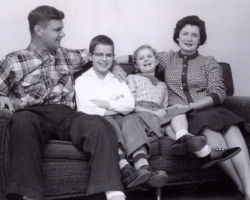 Johnson family: Don, Douglas, Lynn and Lorraine. Circa 1960. Photo courtesy of Douglas Johnson.