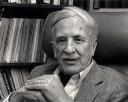 Harold Jordahl in his UW-Madison office. Circa 1970s. Photo courtesy of UW-Madison Archives Collections.