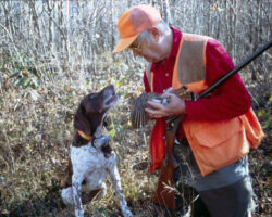 Johnson was especially fond of Grouse hunting. Photo by Tim Eisele.