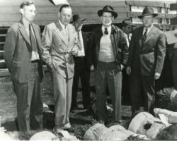 Mully Taylor (second from left) and Nils Folke Becker (second from left) WCHF Inductee.