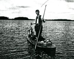 Louis Radke fishing in Horicon Marsh.