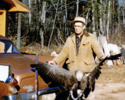 Fred Schmeeckle with a Goose from Canada. 1959.