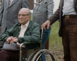 Paul J Olson with WCHF Inductees and fellow Prairie Chicken conservationists Fran and Fred Hamerstrom.