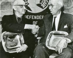 Frank Grass (L) and William J. P. Aberg (R).