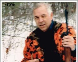 Bill Horvath after a successful deer hunt. 1986.