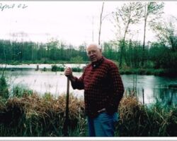 Bill Horvath at the farm where he worked as a youth and acquired later in life.