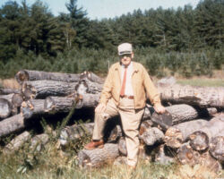 Sergius Wilde at the Nekoosa Edwards forest. 1975.