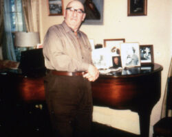 Sergius Wilde at home in Madison. Circa late 1970s.