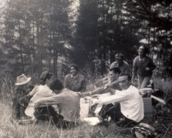 Sergius Wilde with Turino students in the Italian Alps. 1964.