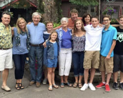 Arlen Christenson and wife, Judy, celebrated their 50th wedding anniversary in 2015 with their children and grandchildren. (Photo courtesy of Christenson family.)