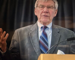 Arlen Christenson was a founding board member and served as board President of the non-profit land use organization, 1,000 Friends of Wisconsin. He also helped found the Center for Public Representation – the oldest
non-profit public interest law firm advocating for consumers and low-income families through education. (Photo courtesy of Melissa Scanlan.)