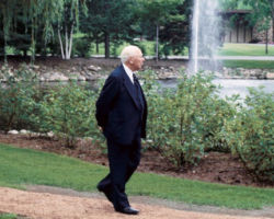 Gordon Bubolz on the grounds of SECURA Insurance, the company his father founded. (Photo courtesy of Bubolz Family.)