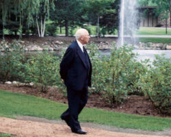 Gordon Bubolz on the grounds of SECURA Insurance, the company his father founded. (Photo courtesy of Bubolz Family.)