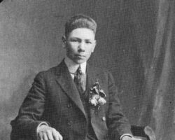 Gordon Bubolz confirmation photo at 16 years old. Faith played a large role throughout Gordon's life. Circa 1921. (Photo courtesy of Bubolz Family.)