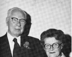 Gordon and wife, Amelia, met at a church in Stoughton, WI when he was in the area writing insurance policies. Circa early 1980s. (Photo courtesy of Bubolz Family.)