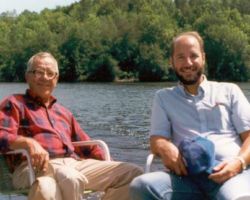 Martin Hanson and Mark Weller. Mid 1980s. (Photo courtesy of Mark Weller.)