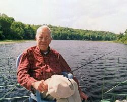 Hanson worked tirelessly at the grass-roots level for environmental causes, reading everything he could about his subject, then attending town and county meetings to secure the support of local public officials. (Photo courtesy of Mark Weller.)