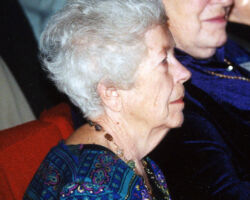 Ruth Clusen will be remembered for leading efforts to steer the League of Women Voters (LWV) into the environmental and conservation discussion. She is pictured here at her WCHF Induction in 2002. (Photo courtesy of WCHF.)