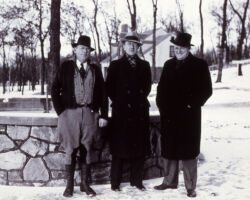 MacKenzie (right) was instrumental in creating a forestry mill tax, which has helped the state purchase and preserve forestland.