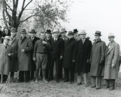 Louis Radke (5th from L) with Horicon Marsh Legislature inspection group. (Photo courtesy of Wisconsin DNR.)