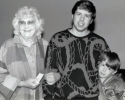 Lorrie Otto at her Induction Event. 1999. (Photo courtesy of the Wisconsin Conservation Hall of Fame.)