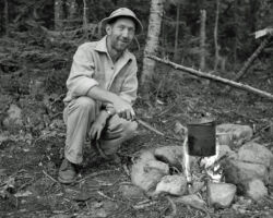 Robert McCabe in the field. (Photo by Hugh Wilmar.)