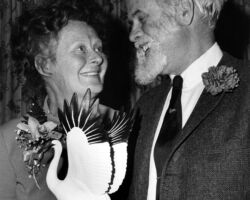 In 1970, Frederic and Frances received the National Wildlife Federation’s Special Achievement Award. (Photo courtesy of Elva Hamerstrom Paulson.)